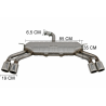 Complete Exhaust System suitable for AUDI A3 8V Sedan / Cabrio (2012-2019) S3 Design Complete Exhaust System suitable for AUDI A3 8V Sedan / Cabrio (2012-2019) S3 Design