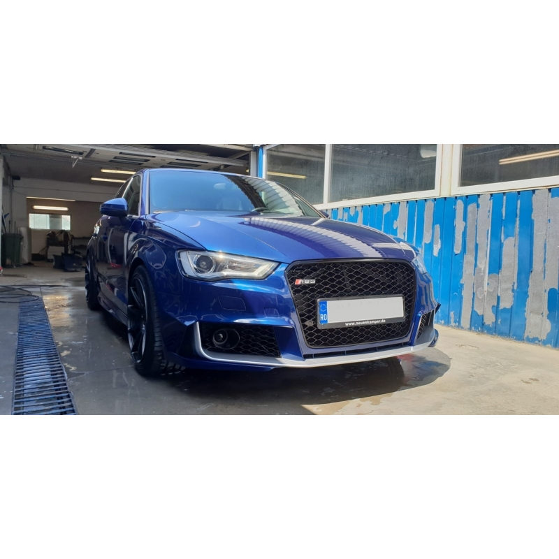 Front Bumper suitable for AUDI A3 8V (2012-2015) Sedan/ Saloon / Convertible RS3 Brilliant Black Design