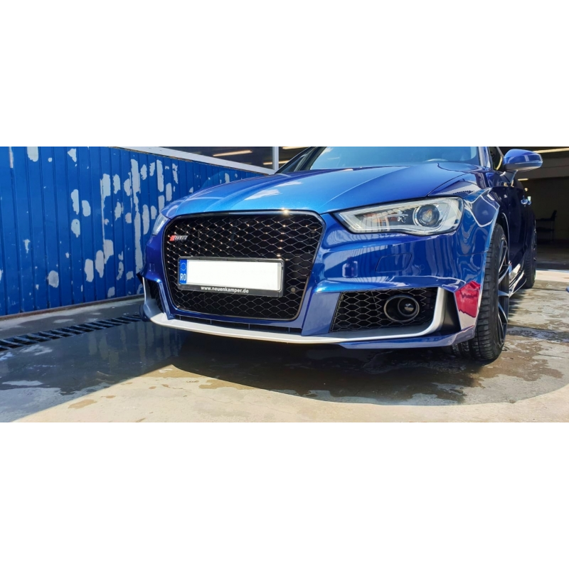 Front Bumper suitable for AUDI A3 8V (2012-2015) Sedan/ Saloon / Convertible RS3 Brilliant Black Design