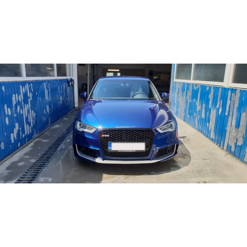 Front Bumper suitable for AUDI A3 8V (2012-2015) Sedan/ Saloon / Convertible RS3 Brilliant Black Design