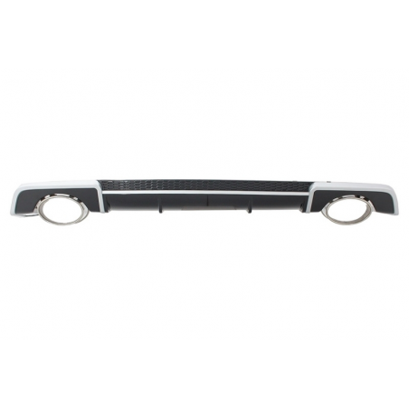 Rear Bumper Valance Diffuser & Exhaust Tips suitable for AUDI A3 8V Sedan Cabrio (2012-2015) RS3 Design Rear Bumper Valance Diffuser & Exhaust Tips suitable for AUDI A3 8V Sedan Cabrio (2012-2015) RS3 Design