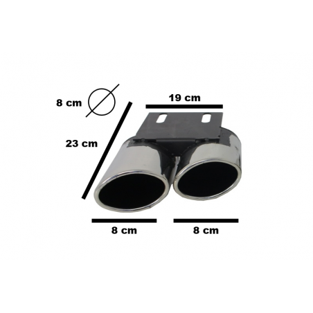 Exhaust Muffler Tips Tail Pipes suitable for AUDI A3 8V Sedan Sportback Coupe (2012-2017) S3 Quad Design Exhaust Muffler Tips Tail Pipes suitable for AUDI A3 8V Sedan Sportback Coupe (2012-2017) S3 Quad Design
