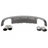 Rear Bumper Valance Air Diffuser suitable for AUDI A3 8V Sedan (2012-2015) S3 Design With Double Outlet Exhaust Tips Rear Bumper Valance Air Diffuser suitable for AUDI A3 8V Sedan (2012-2015) S3 Design With Double Outlet Exhaust Tips