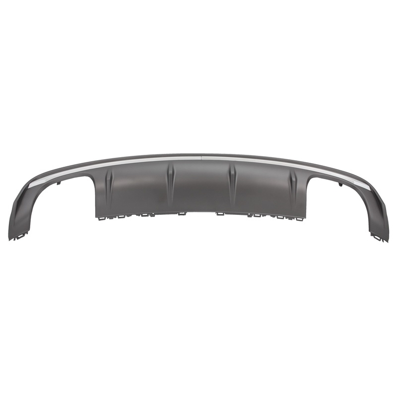 Rear Bumper Valance Air Diffuser suitable for AUDI A3 8V Sedan (2012-2015) S3 Design With Double Outlet Exhaust Tips