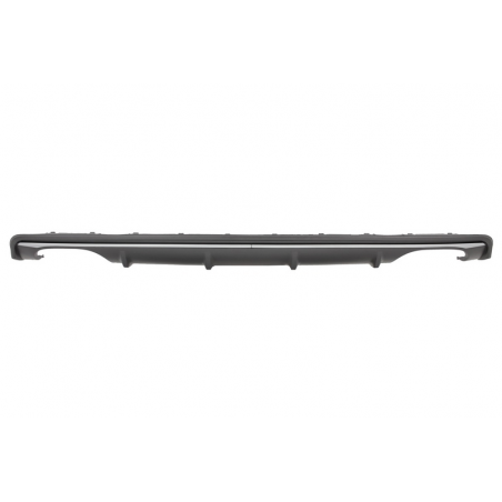 Rear Bumper Valance Air Diffuser suitable for AUDI A3 8V Sedan (2012-2015) S3 Design With Double Outlet Exhaust Tips Rear Bumper Valance Air Diffuser suitable for AUDI A3 8V Sedan (2012-2015) S3 Design With Double Outlet Exhaust Tips