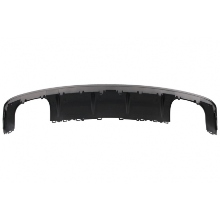 Rear Bumper Valance Air Diffuser suitable for AUDI A3 8V Sedan (2012-2015) S3 Design With Double Outlet Exhaust Tips Rear Bumper Valance Air Diffuser suitable for AUDI A3 8V Sedan (2012-2015) S3 Design With Double Outlet Exhaust Tips