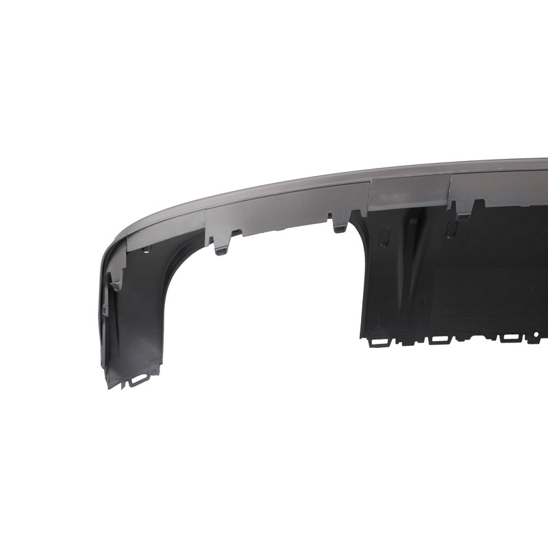 Rear Bumper Valance Air Diffuser suitable for AUDI A3 8V Sedan (2012-2015) S3 Design With Double Outlet Exhaust Tips