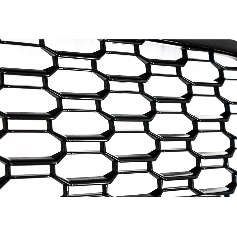 Badgeless Front Grille suitable for AUDI A3 8V Facelift (2017-2018) RS3 Design Piano Black