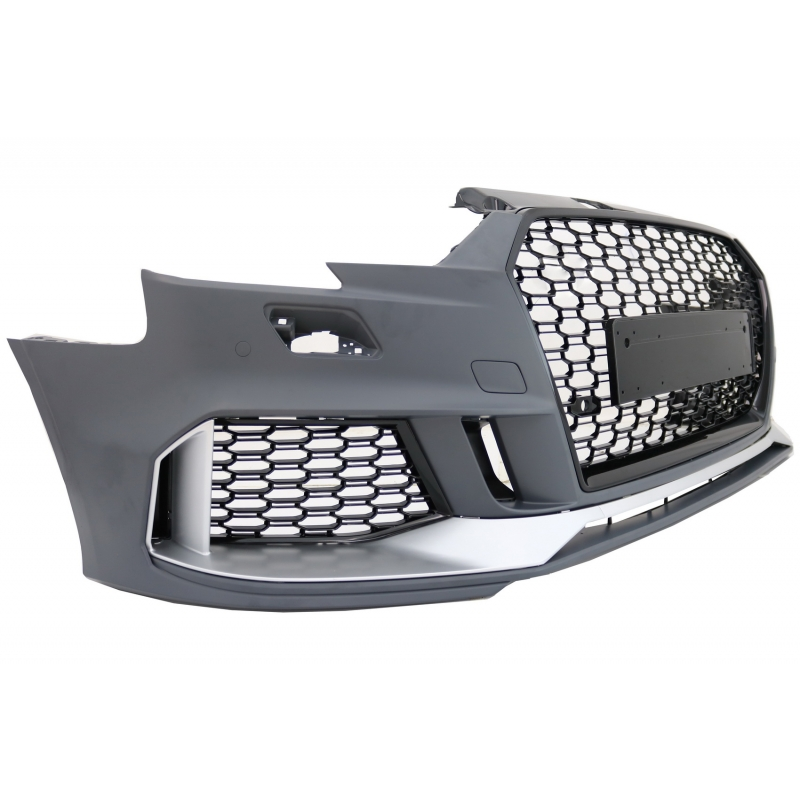 Front Bumper suitable for AUDI A3 8V Facelift (2016-2019) Sedan/Cabrio RS3 Brilliant Black Design