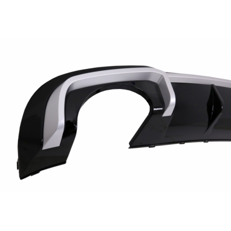 Rear Bumper Valance Diffuser & Exhaust Tips suitable for AUDI A3 8V Facelift (2016-2019) Sline Sedan RS3 Design Sport Bumper Rear Bumper Valance Diffuser & Exhaust Tips suitable for AUDI A3 8V Facelift (2016-2019) Sline Sedan RS3 Design Sport Bumper