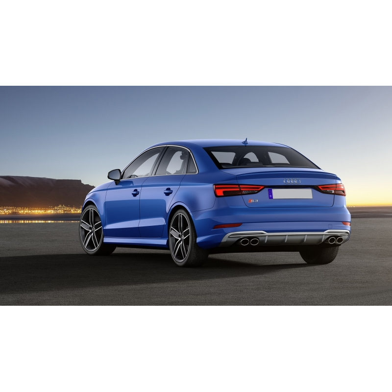 Rear Bumper Valance Diffuser suitable for AUDI A3 8V Facelift (2016-2019) S-Line Bumper Sedan Convertible S3 Design