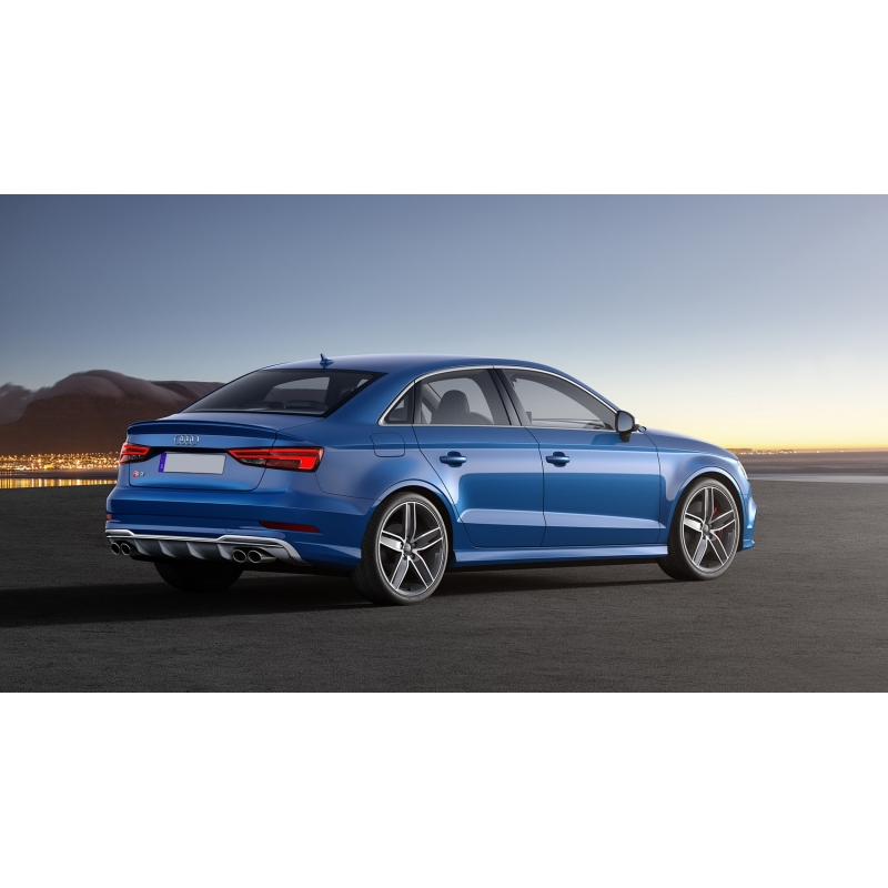 Rear Bumper Valance Diffuser suitable for AUDI A3 8V Facelift (2016-2019) S-Line Bumper Sedan Convertible S3 Design