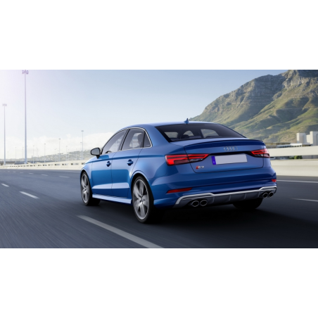 Rear Bumper Valance Diffuser suitable for AUDI A3 8V Facelift (2016-2019) S-Line Bumper Sedan Convertible S3 Design Rear Bumper Valance Diffuser suitable for AUDI A3 8V Facelift (2016-2019) S-Line Bumper Sedan Convertible S3 Design
