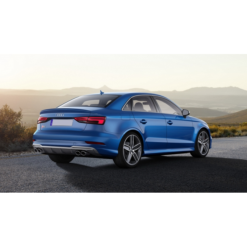 Rear Bumper Valance Diffuser suitable for AUDI A3 8V Facelift (2016-2019) S-Line Bumper Sedan Convertible S3 Design