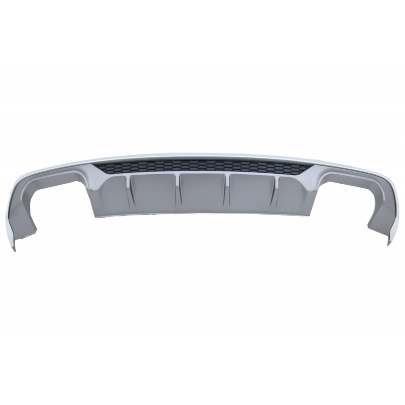 Rear Bumper Valance Diffuser suitable for AUDI A3 8V Facelift Sedan/Convertible (2016-2019) Standard Bumper (SE) S3 Design