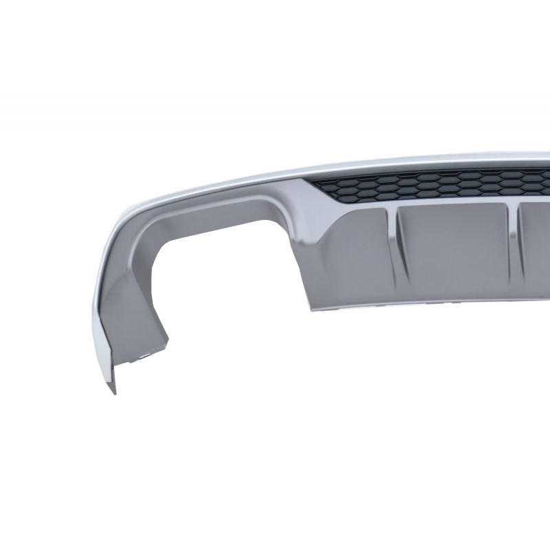 Rear Bumper Valance Diffuser suitable for AUDI A3 8V Facelift Sedan/Convertible (2016-2019) Standard Bumper (SE) S3 Design