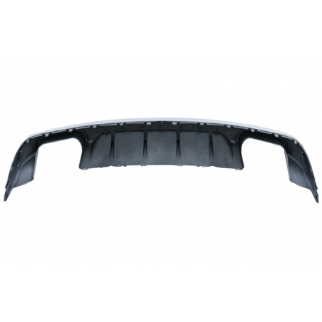 Rear Bumper Valance Diffuser suitable for AUDI A3 8V Facelift Sedan/Convertible (2016-2019) Standard Bumper (SE) S3 Design