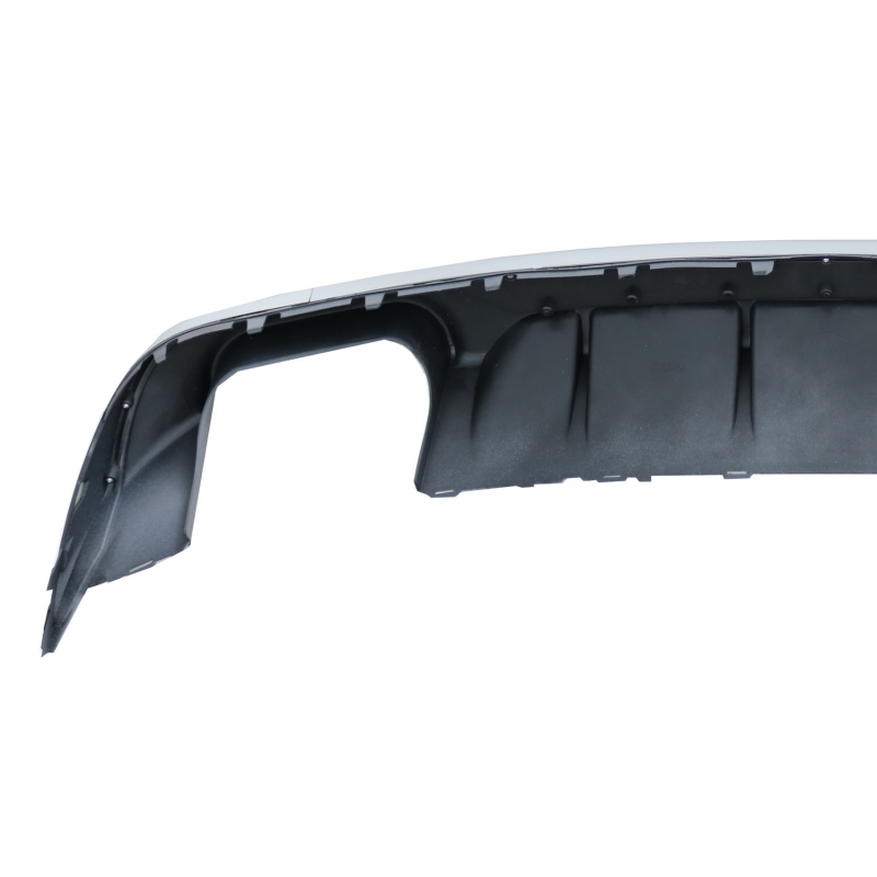 Rear Bumper Valance Diffuser suitable for AUDI A3 8V Facelift Sedan/Convertible (2016-2019) Standard Bumper (SE) S3 Design