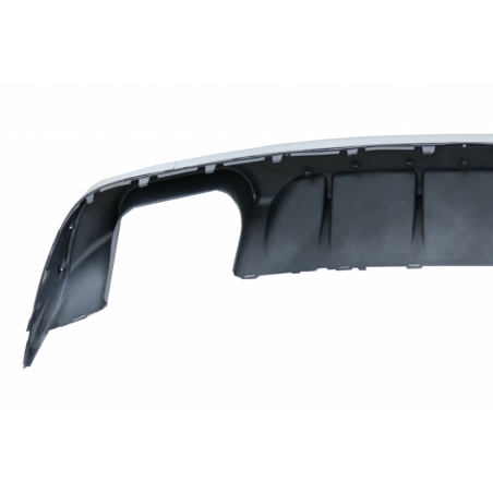 Rear Bumper Valance Diffuser suitable for AUDI A3 8V Facelift Sedan/Convertible (2016-2019) Standard Bumper (SE) S3 Design