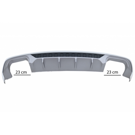 Rear Bumper Valance Diffuser suitable for AUDI A3 8V Facelift Sedan/Convertible (2016-2019) Standard Bumper (SE) S3 Design