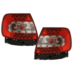 LED taillights suitable for AUDI A4 B5 Lim. 95-99 / 99-01_ red/crystal