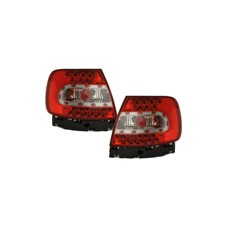 LED taillights suitable for AUDI A4 B5 Lim. 95-99 / 99-01_ red/crystal