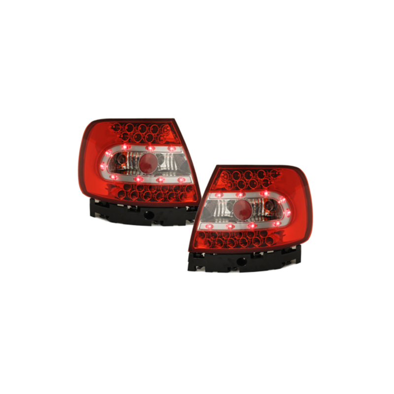 LED taillights suitable for AUDI A4 B5 Lim. 95-99 / 99-01_ red/crystal