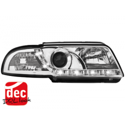 DAYLINE Headlights suitable for AUDI A4 B5 95-98 LED DRL Design Chrome