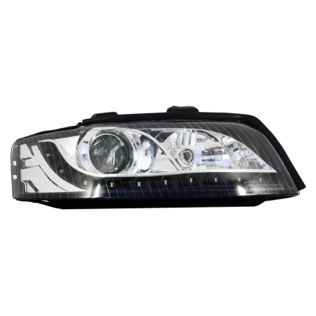 DAYLINE Headlights suitable for AUDI A4 8E (2001-2004) LED DRL Look Black DAYLINE Headlights suitable for AUDI A4 8E (2001-2004) LED DRL Look Black