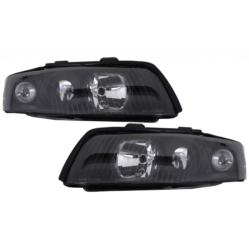 Headlights suitable for AUDI A4 B6 (2000-2004) RHD / LHD Drive Black