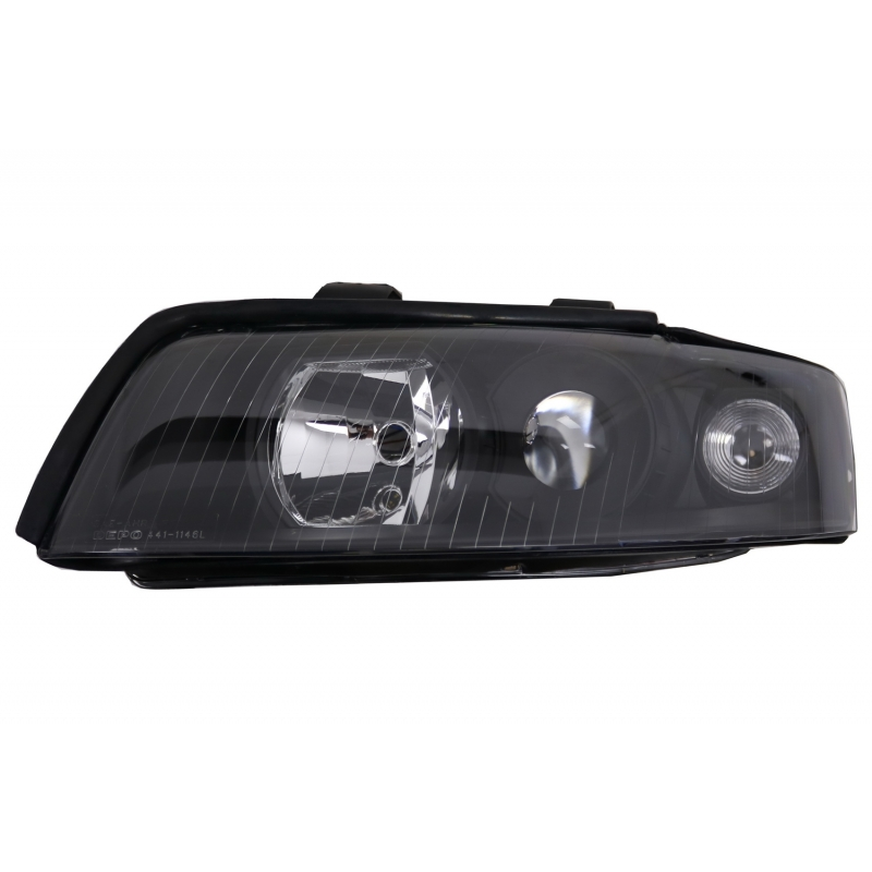 Headlights suitable for AUDI A4 B6 (2000-2004) RHD / LHD Drive Black