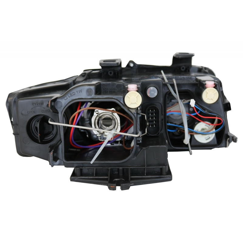 Headlights suitable for AUDI A4 B6 (2000-2004) RHD / LHD Drive Black