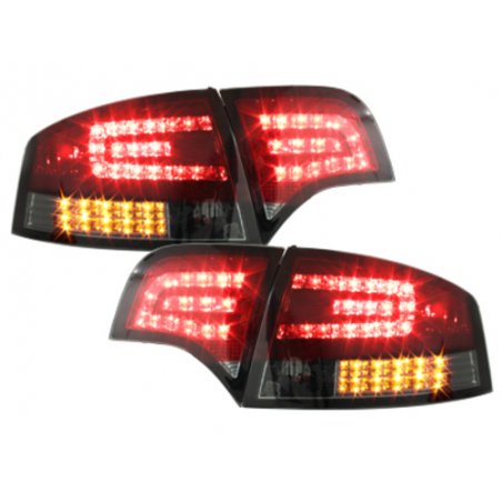Taillights LED suitable for AUDI A4 B7 Limousine (2004-2008) LED BLINKER Red/ Smoke
