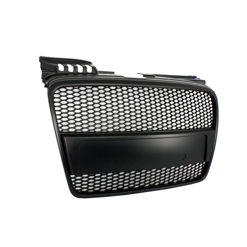 Badgeless Front Grille suitable for AUDI A4 B7 (2004-2008) RS4 Matte Black