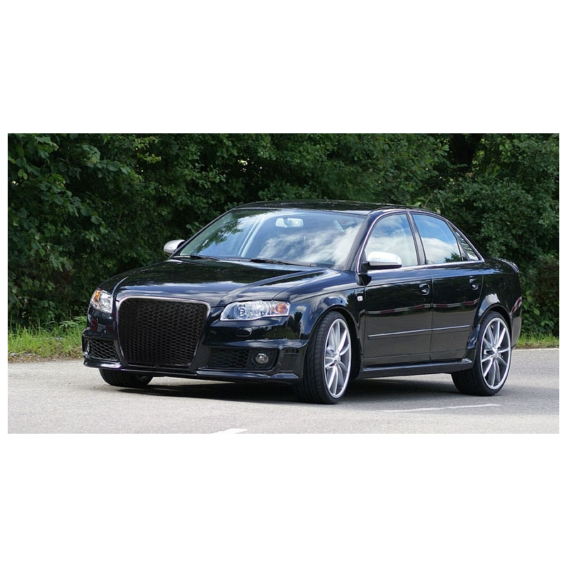 Badgeless Front Grille suitable for AUDI A4 B7 (2004-2008) RS4 Piano Black