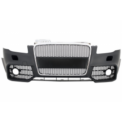 Front Bumper with Front Grille suitable for AUDI A4 B7 (2004-2008) RS4 Design Chrome and Black