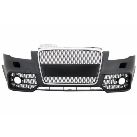 Front Bumper with Front Grille suitable for AUDI A4 B7 (2004-2008) RS4 Design Chrome and Black Front Bumper with Front Grille suitable for AUDI A4 B7 (2004-2008) RS4 Design Chrome and Black
