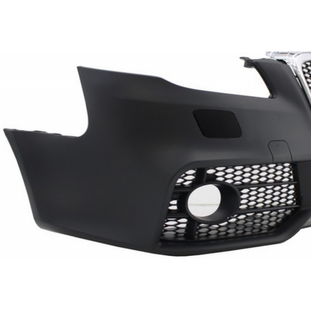 Front Bumper with Front Grille suitable for AUDI A4 B7 (2004-2008) RS4 Design Chrome and Black Front Bumper with Front Grille suitable for AUDI A4 B7 (2004-2008) RS4 Design Chrome and Black