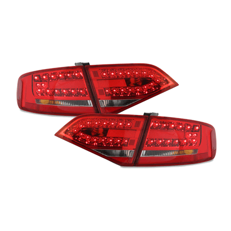 LED taillights suitable for AUDI A4 B8 8K Lim. 07+_red/crystal LED taillights suitable for AUDI A4 B8 8K Lim. 07+_red/crystal