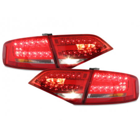 LED taillights suitable for AUDI A4 B8 8K Lim. 07+_red/crystal LED taillights suitable for AUDI A4 B8 8K Lim. 07+_red/crystal