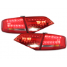 LED taillights suitable for AUDI A4 B8 8K Lim. 07+_red/crystal LED taillights suitable for AUDI A4 B8 8K Lim. 07+_red/crystal