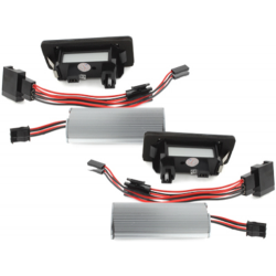 LED License Plate Lights suitable for AUDI A1 8X, A3 8V, A4/S4 8K, A5/S5 8T, A6 4G/C7, A7 4G/C7, TT 8J, Q3, Q5
