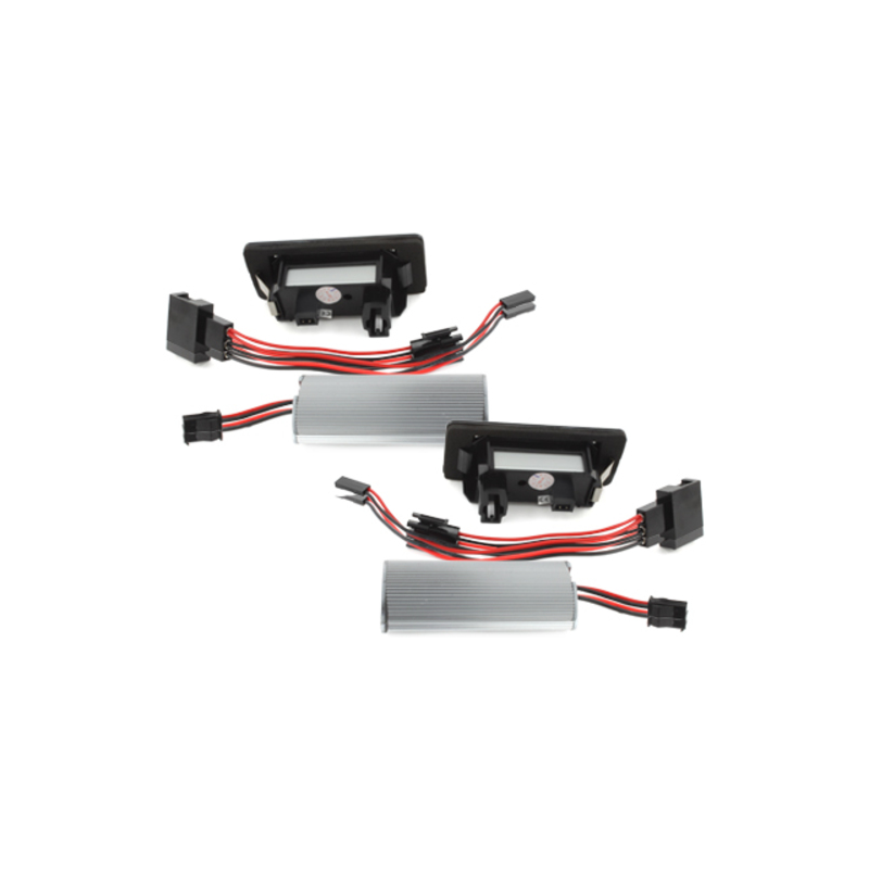 LED License Plate Lights suitable for AUDI A1 8X, A3 8V, A4/S4 8K, A5/S5 8T, A6 4G/C7, A7 4G/C7, TT 8J, Q3, Q5