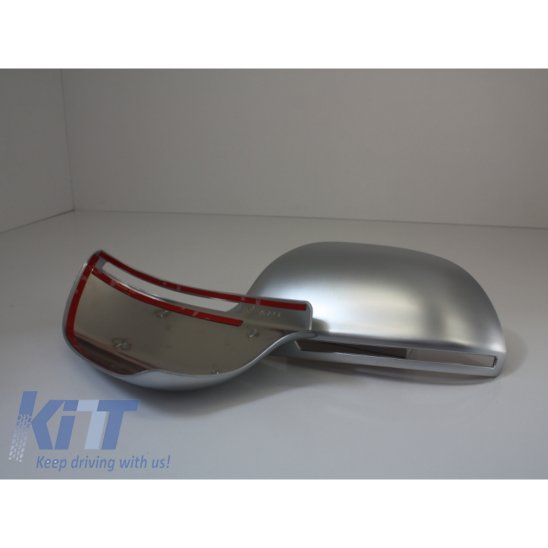 3M Adhesive Mirror caps covers suitable for AUDI A3 8P, A4 B8, A6 4F Facelift, A5 S5 RS5, A8