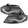 HEADLIGHTS LED suitable for AUDI A4 B8 8K (2008-2011) WITH DAYTIME RUNNING LIGHTS BLACK HEADLIGHTS LED suitable for AUDI A4 B8 8K (2008-2011) WITH DAYTIME RUNNING LIGHTS BLACK