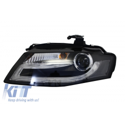 Suitable for AUDI A4 B8 8K 08-11 LED Daytime Running Light Headlights Facelift Light Bar Xenon Design