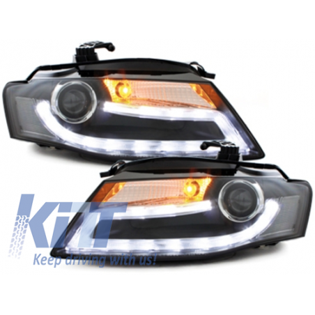 Suitable for AUDI A4 B8 8K 08-11 LED Daytime Running Light Headlights Facelift Light Bar Xenon Design Suitable for AUDI A4 B8 8K 08-11 LED Daytime Running Light Headlights Facelift Light Bar Xenon Design