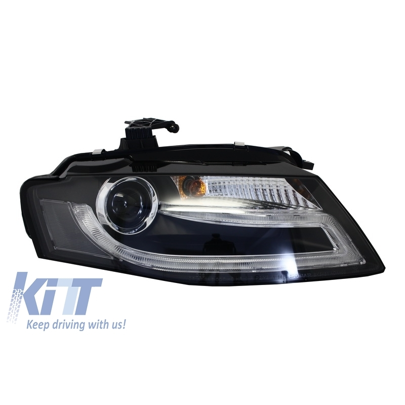 Suitable for AUDI A4 B8 8K 08-11 LED Daytime Running Light Headlights Facelift Light Bar Xenon Design