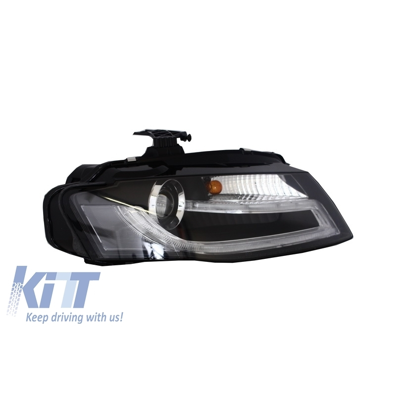 Suitable for AUDI A4 B8 8K 08-11 LED Daytime Running Light Headlights Facelift Light Bar Xenon Design