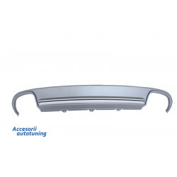 Suitable for AUDI A4 B8 Sedan Pre Facelift (2007-2012) Rear Bumper Valance Diffuser & Exhaust Tips S4 Design